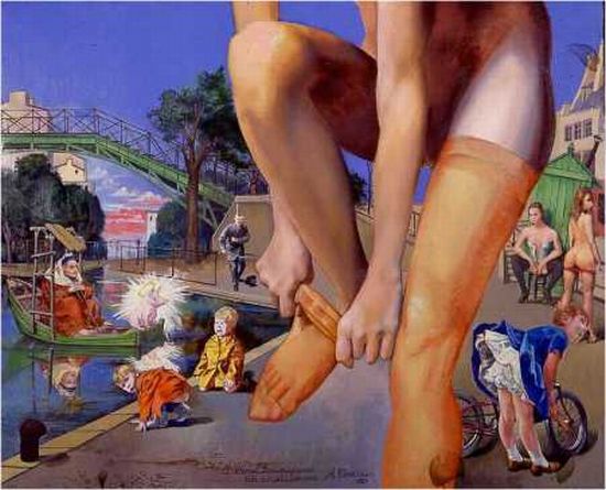 Au  canal St-Martin par Alfred Courmes