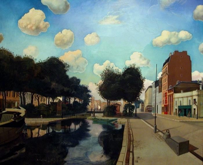 Le  canal St-Martin par Alfred Courmes