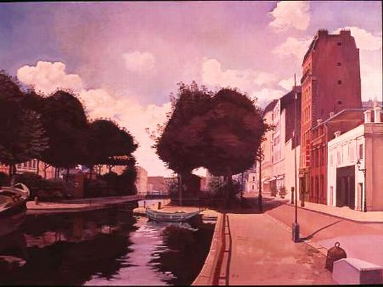 Le  canal St-Martin par Alfred Courmes
