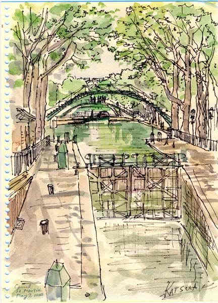 Le canal St-Martin par Katsuiaki Sato