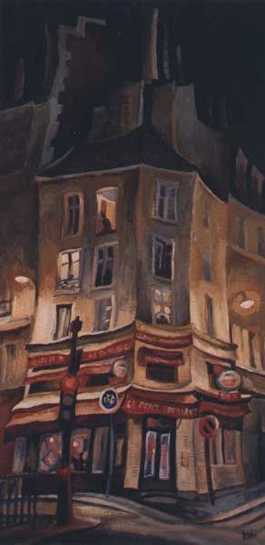 Le caf&eacute; du  pont tournant &agrave; Paris par Claude Max Lochu