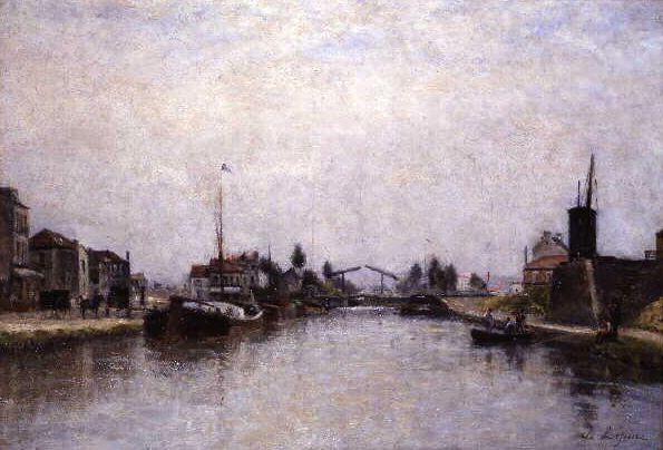 Le canal St-Martin par  Stanislas L&eacute;pine