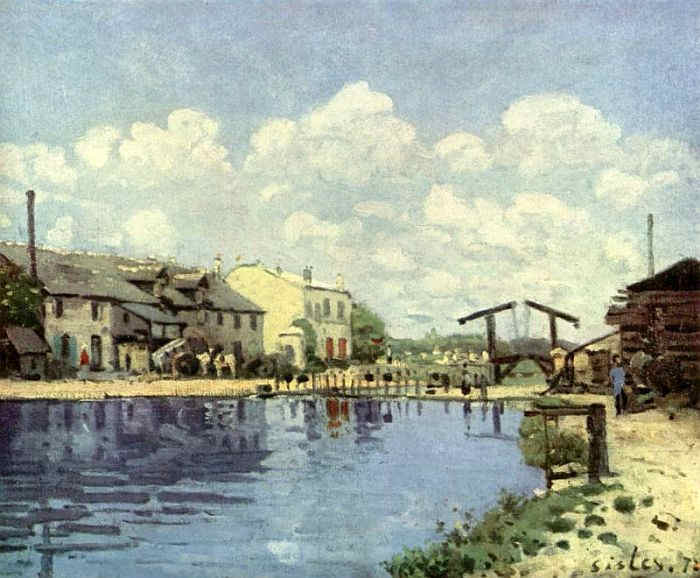 le  canal St-Martin par Alfred Sisley