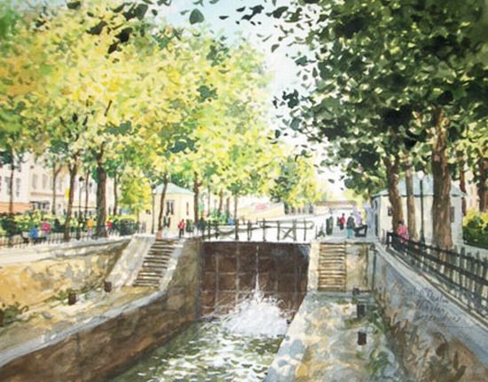 Le canal St-Martin par Jean-Charles Decoudun