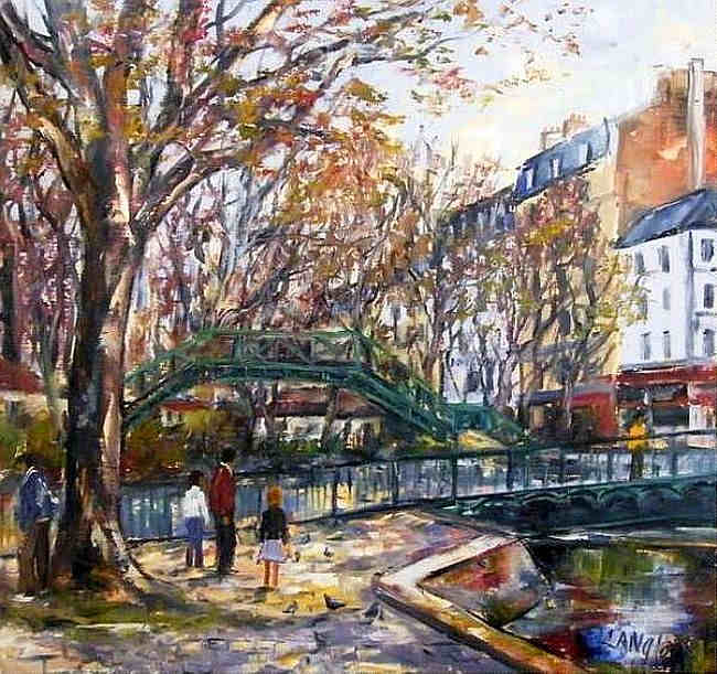 Le canal St-Martin par  Monique Langlois