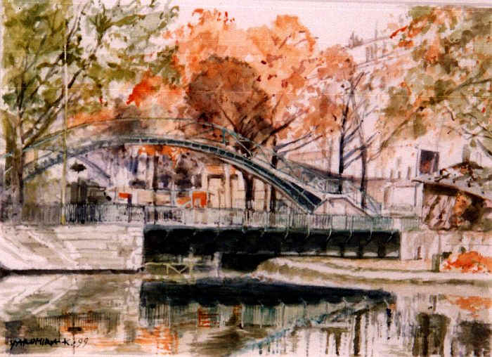 Pont tournant du canal St-Martin par Jaromira