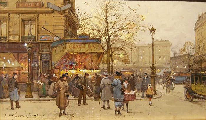 Gare de l'Est par Eug&egrave;ne Galien Laloue