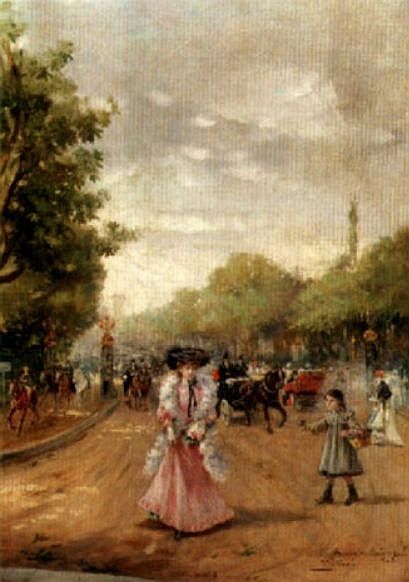 Avenue du Bois de Boulogne par Jules Ernest Renoux