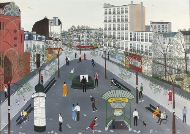 Place des  Abbesses par Anne marie Sabatier