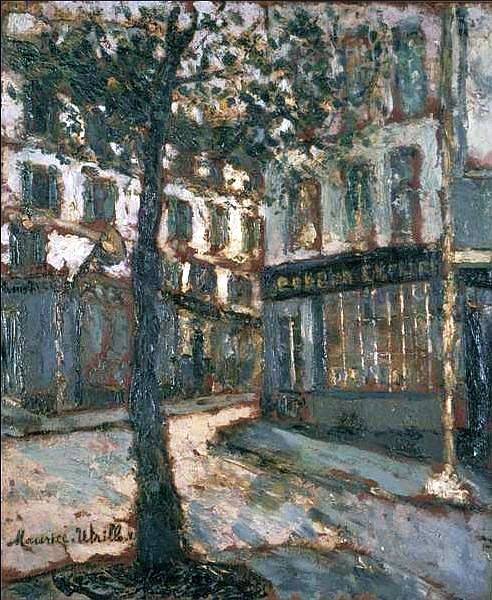Place des Abbesses vers la Place des Abbesses par Maurice Utrillo