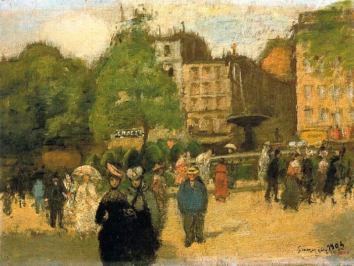 Place Pigalle 1904 par Joaquin Sunyer i Miro