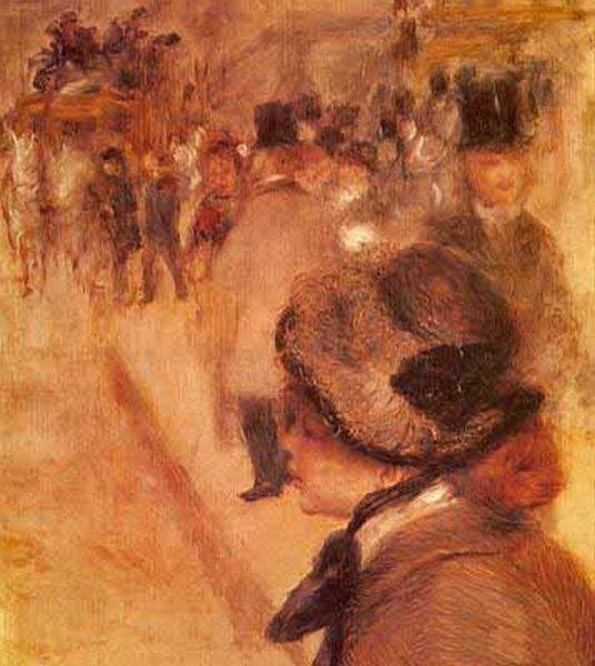 Sc&egrave;ne &agrave; Pigalle par Pierre Auguste Renoir