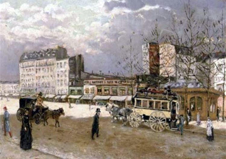 Place Blanche par Jean-Fran&ccedil;ois Raffaelli
