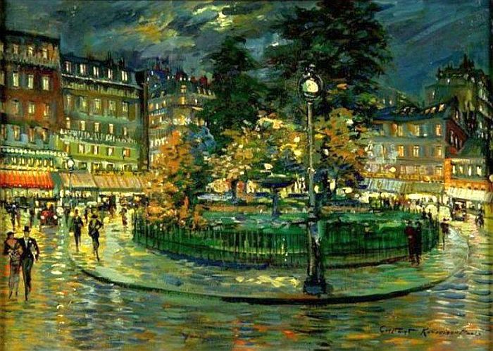 Place Pigalle &agrave; Paris par Alexandre Korovine
