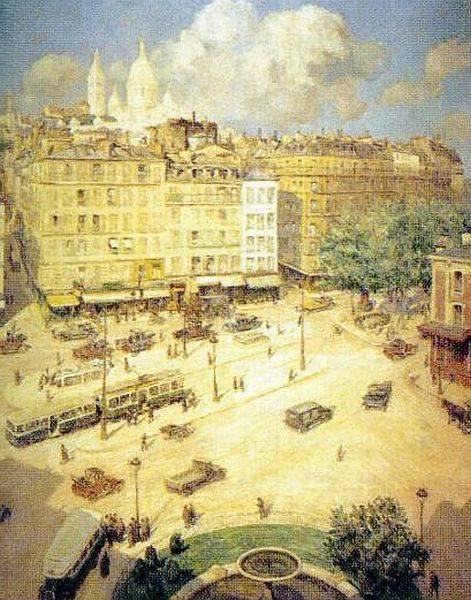 Place Pigalle 1932 par Lucien Li&egrave;vre