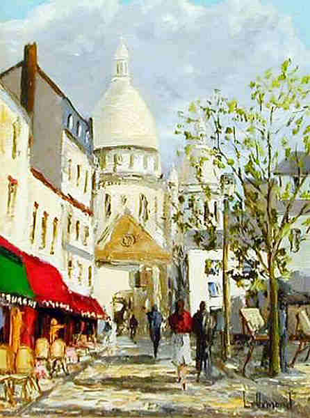 Place du Tertre au printemps par Daniel Lallemand