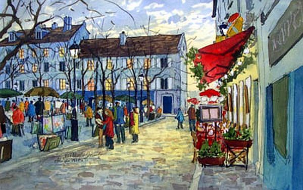 Place du Tertre par Jean Charles Decoudun