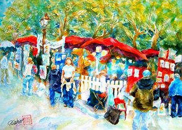  Place du Tertre par Rieko Dubreau