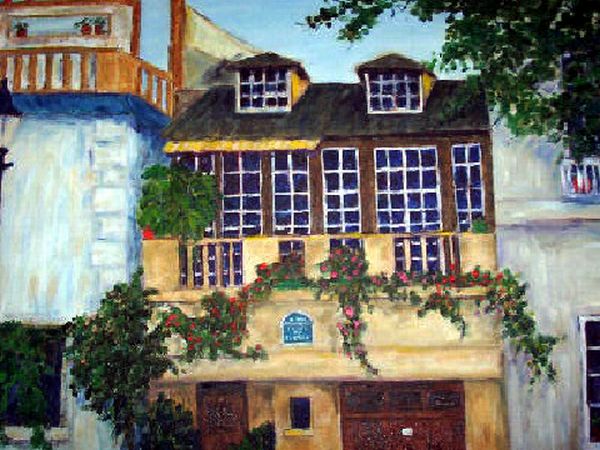 Balcony  over Place du Tertre by Sandy Starr 