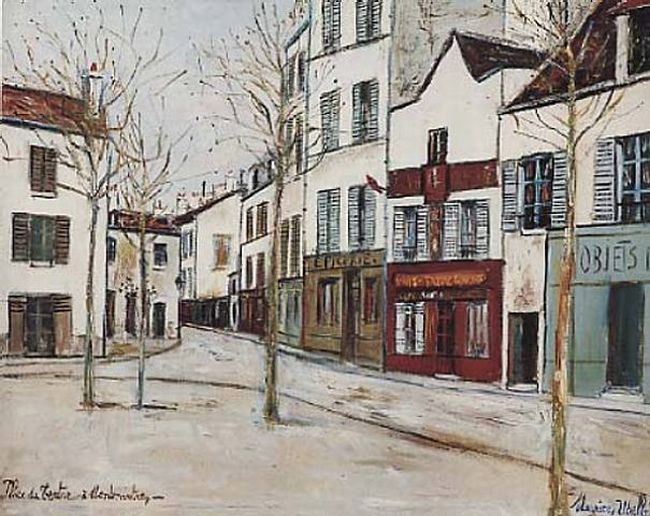 Place du Tertre par Maurice Utrillo