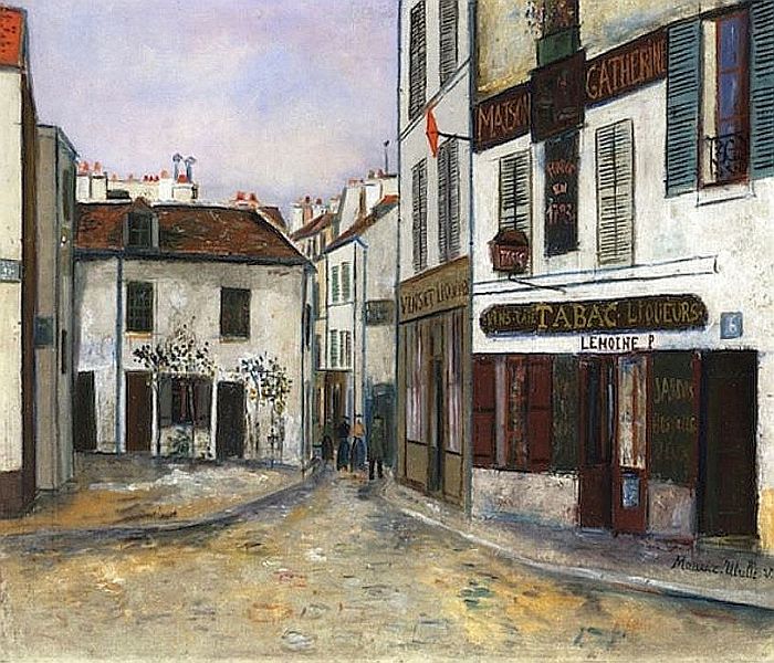 Place du Tertre Montmartre par Maurice Utrillo