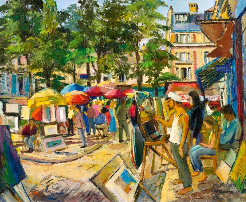 Place du Tertre lo&iuml;s Malou Jones