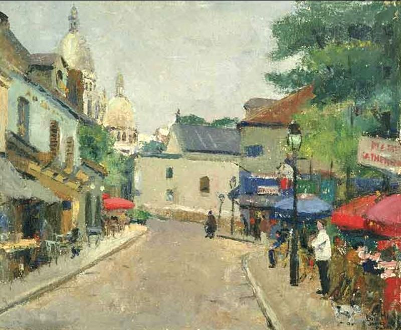 Place du Tertre lo&iuml;s Malou Jones