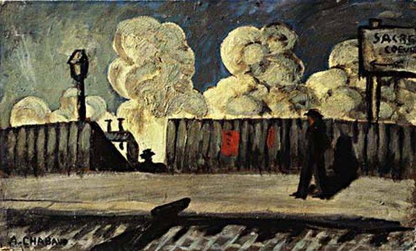 Avant la construction du Sacr&eacute;-Coeur par Auguste Chabaud