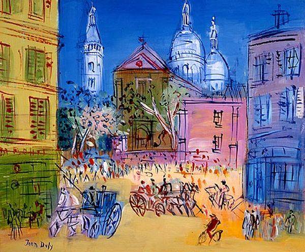 Eglise St-Pierre et Sacr&eacute;-Coeur  par Jean Dufy