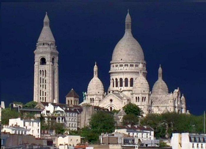 Vue du Sacr&eacute; Coeur &agrave; Paris