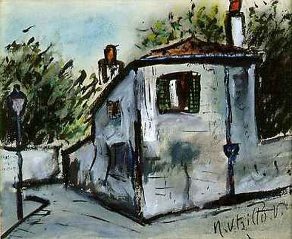 Ancienen maison de Berlioz &agrave; Montmartre  par Maurce Utrillo