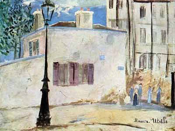 Maison de Berlioz  &agrave; Montmartrepar Maurice Utrillo
