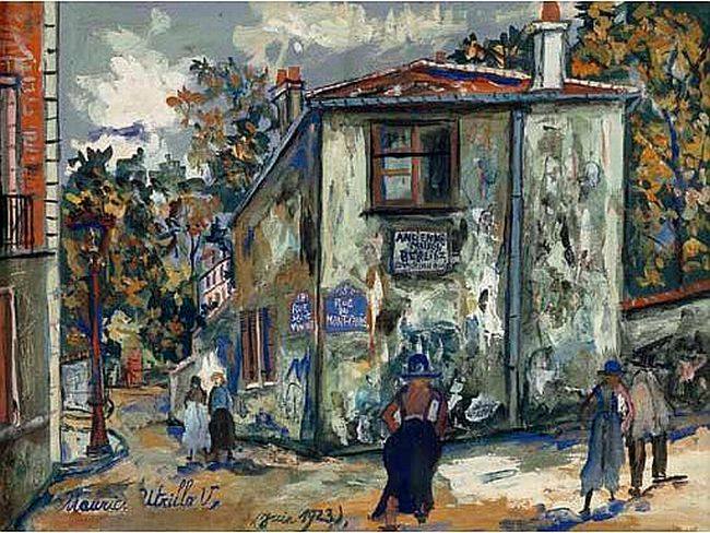 Ancienen maison de Berlioz &agrave; Montmartre  par Maurce Utrillo