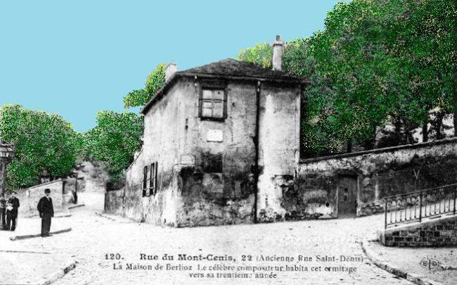 Maison de Berlioz  22, rue du Mont Cenis dans les ann&eacute;es 1910