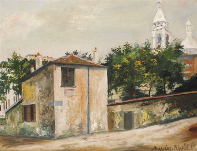 Ancienen maison de Berlioz &agrave; Montmartre  par Maurce Utrillo