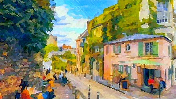 Drink at Maison Rose Montmartre  by Dan Kopel