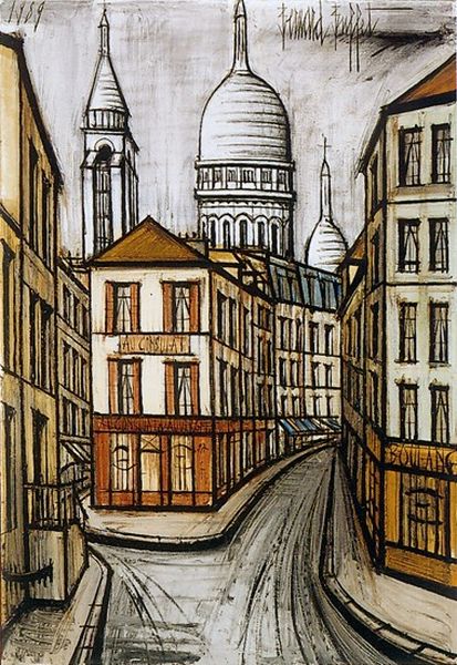 Rue Norvins par Bernard Buffet