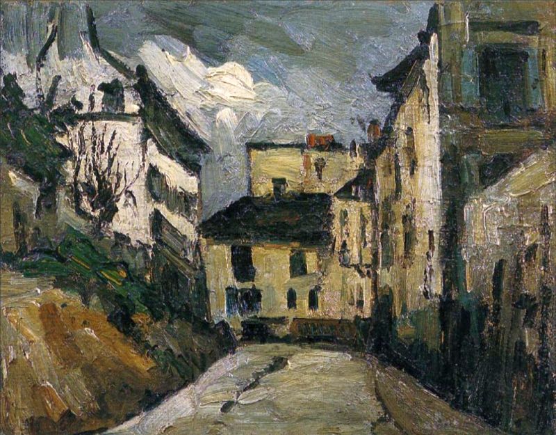 Montmartre, rue des Saules par  Paul C&eacute;zanne