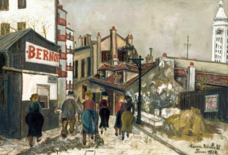La Maison Bernot, rue du Mont Cenis par Maurice Utrillo