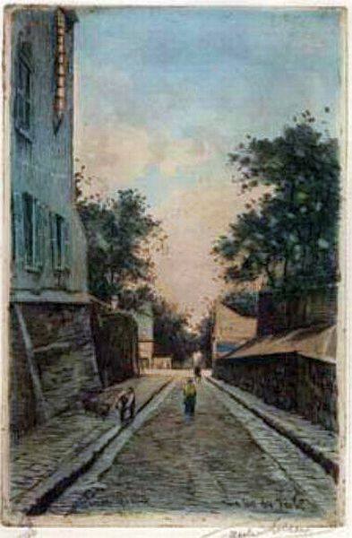 Rue des Saules par Lucien Marcelin Gautier