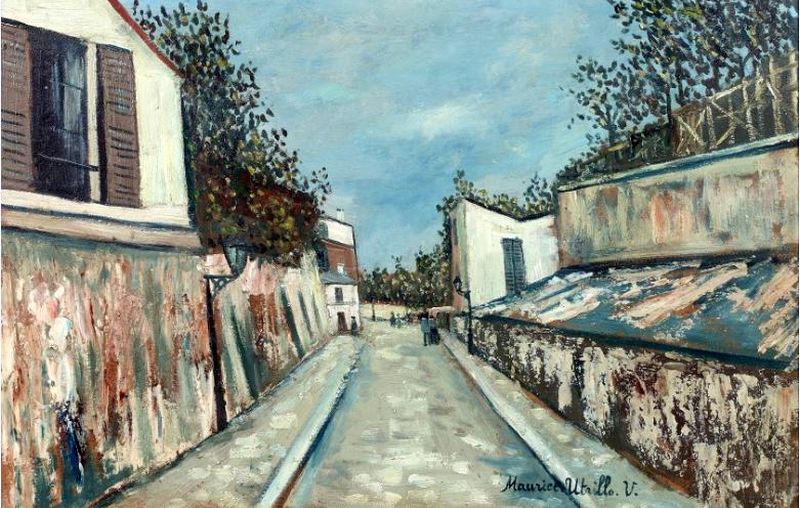 Rue des Saules par Maurice Utrillo