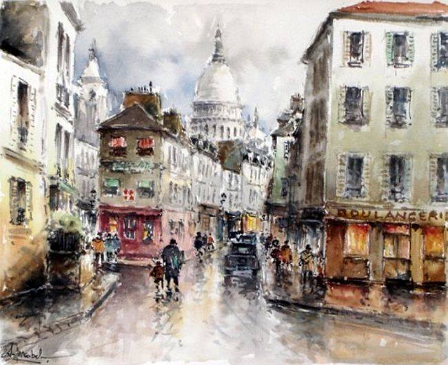 Rue Norvins par St&eacute;phane Wrobel