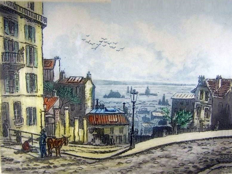 Rue Ravignan par Henri Tournay