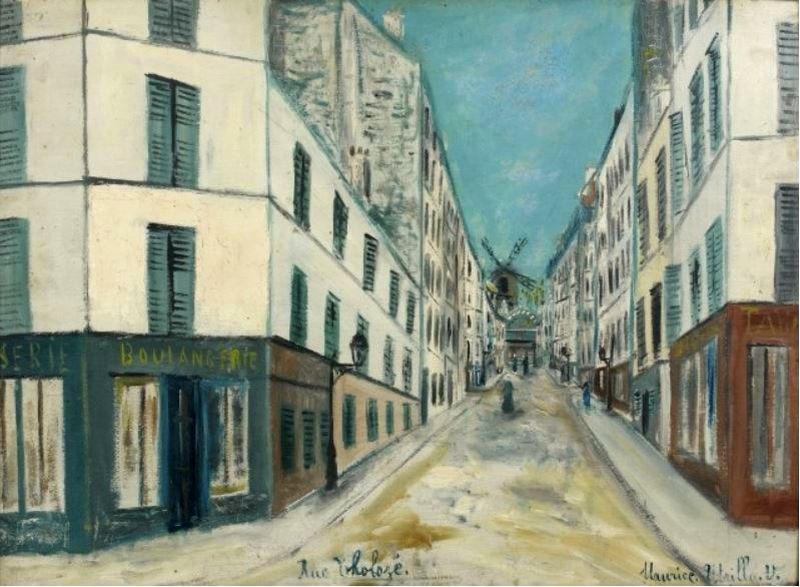 rue Tholoz&eacute; par Maurice Utrillo