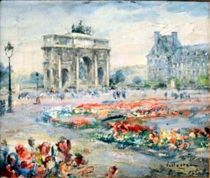 La pace du Carrousel et les ruines du Palais des Tuileries par Giuseppe de Nittis
