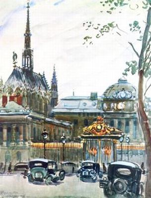 Paris Palais de justice  1934 par Gerasimov 