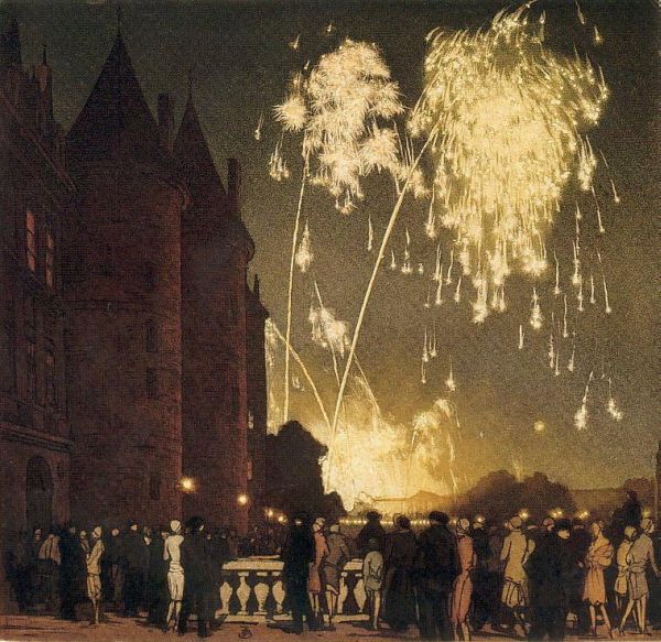Feu d'artifice et Conciergerie par TF Simon
