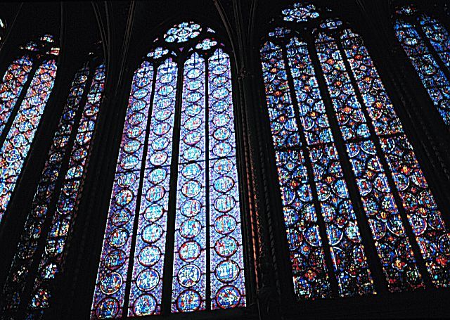Verri&egrave;res Verri&egrave;res de la Chapelle Haute de la Sainte Chapelle Paris