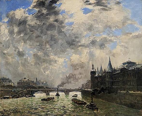 La Seine et la COnciergerie par Frank Myers Boggs
