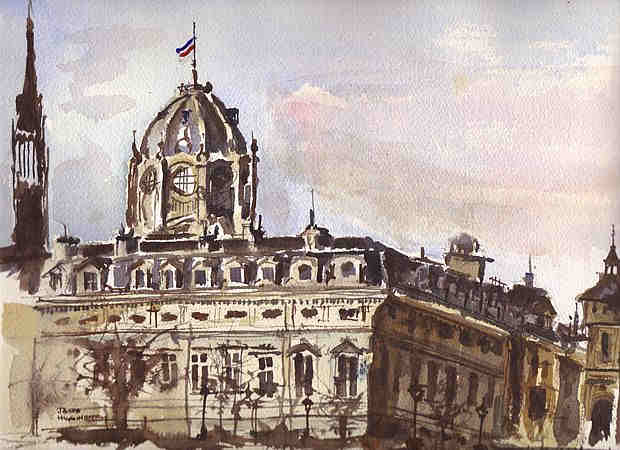 Tribunal de Commerce, Conciergerie et Palais de Justice par jacob Higginbottom